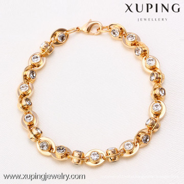 71727 Xuping Fashion Woman Bracelet com banhado a ouro